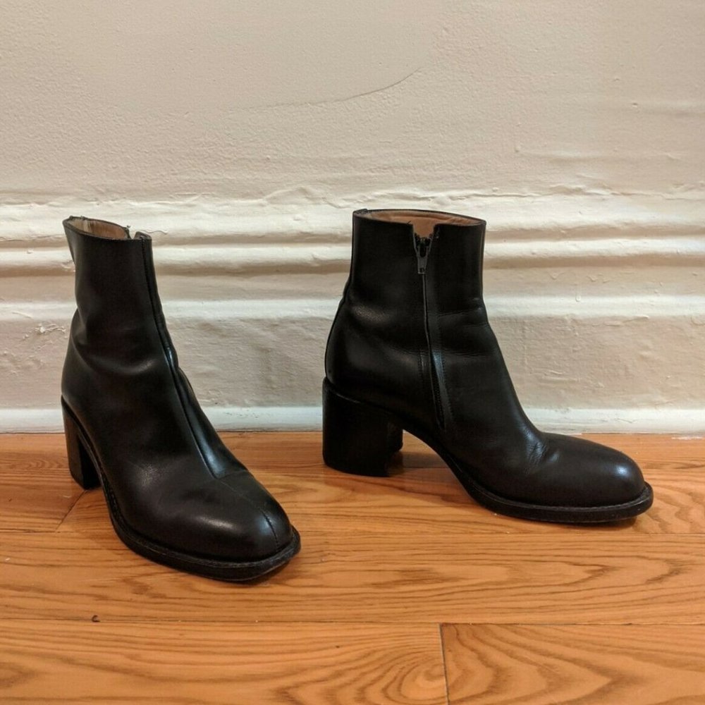 FREELANCE Vintage Leather Ankle Booties - Picture 5 of 8